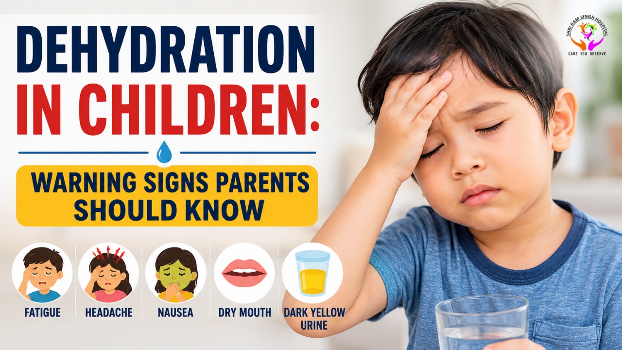 Child drinking water during summer to prevent dehydration and heat-related illness